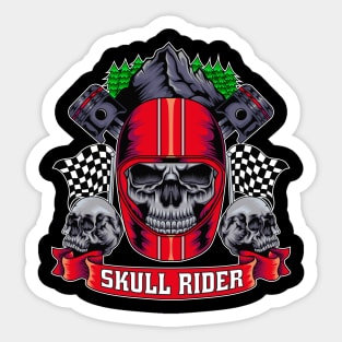 Skull Rider Sticker